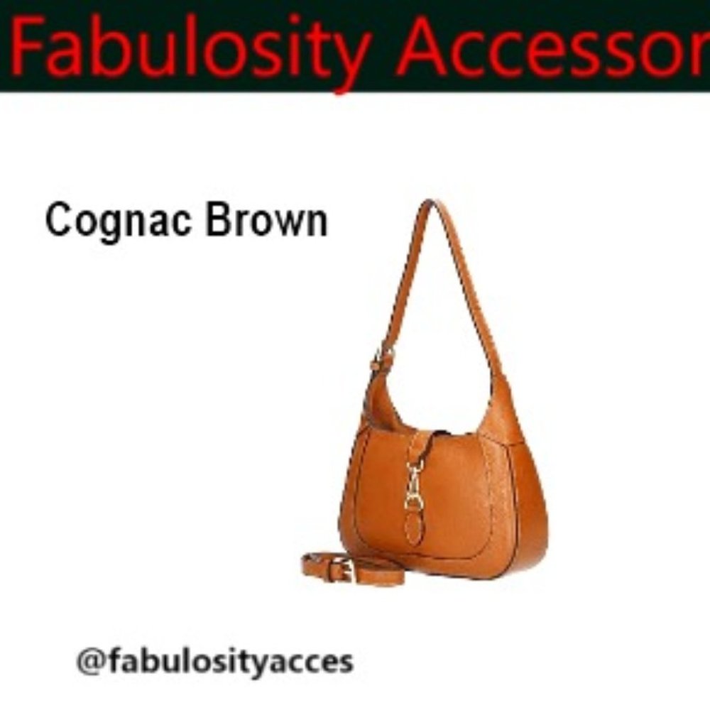 Adorable Brown Bag Italian Leather Shoulder Bag with Crossbody Strap